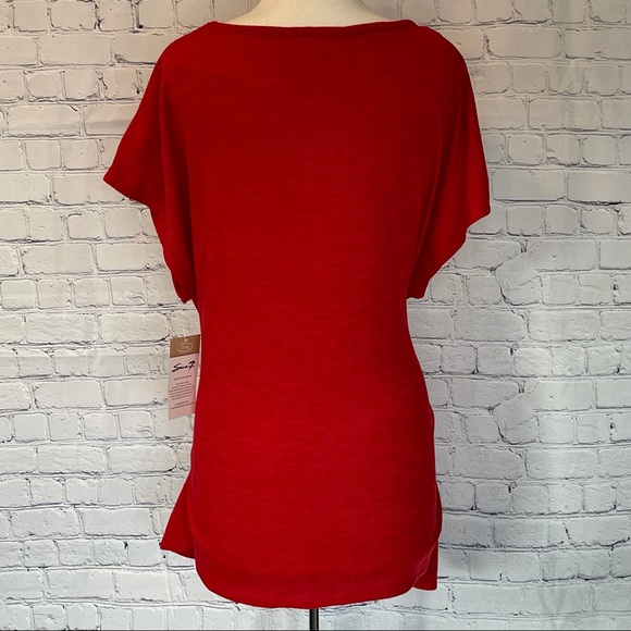 **SOLD** NWT Seven7 Asymmetrical Wrap Sweater - Picture 5 of 8